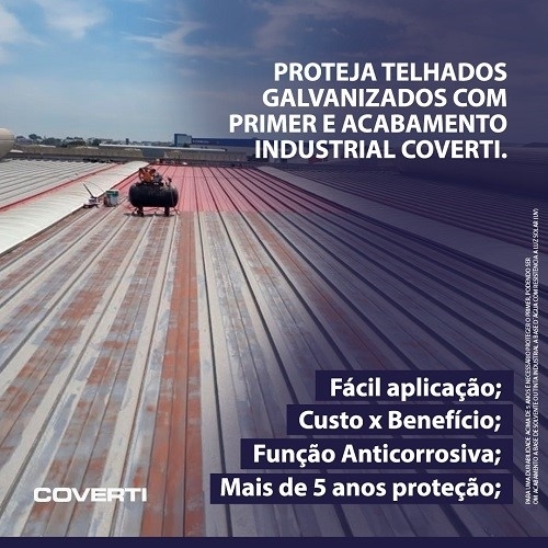 Telhado industrial protegido