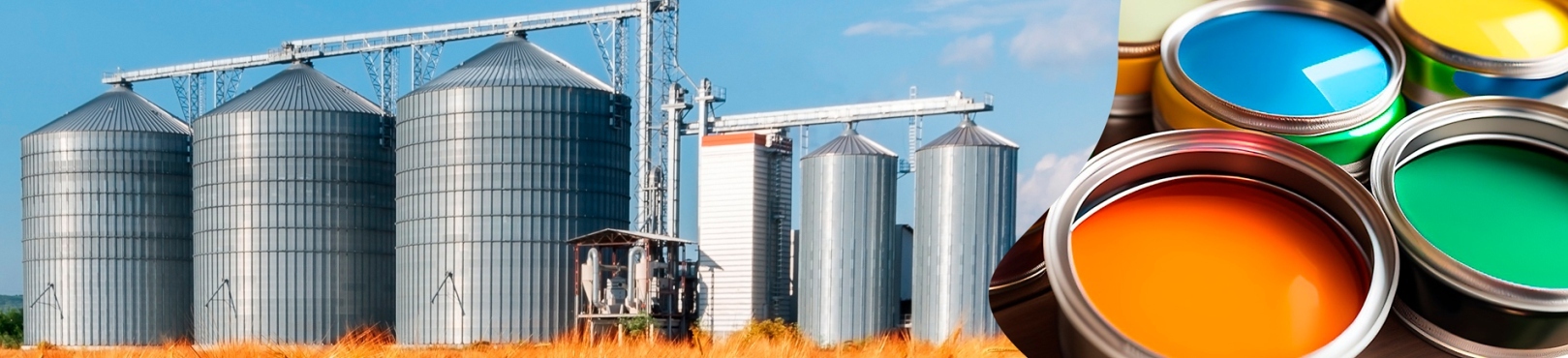 Tintas e instalações industriais